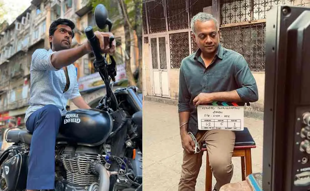 vendhu thaninthathu kaadu shooting spot photos viral
