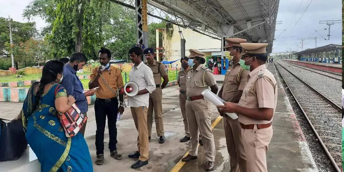 Awareness program on child protection ... Police distributed leaflets!