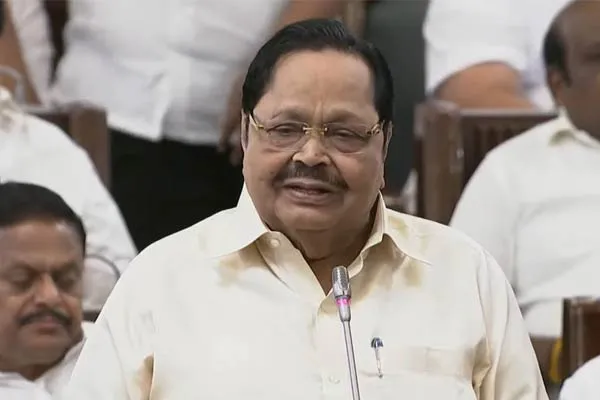 Duraimurugan angry that AIADMK MLA spoke beyond time limit TN Assembly 