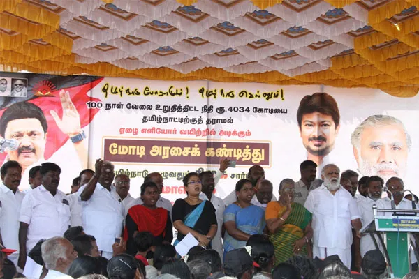 BJP government beating poor simple people living in villages says i priyasamy