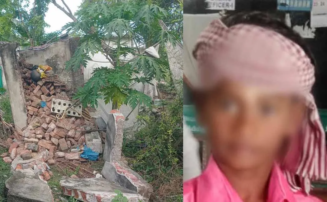 8-year-old boy  passed away after toilet wall collapses near Bhuvanagiri