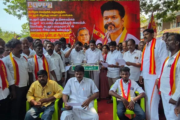 struggle on behalf of Tamil Nadu Victory Society in Cuddalore!