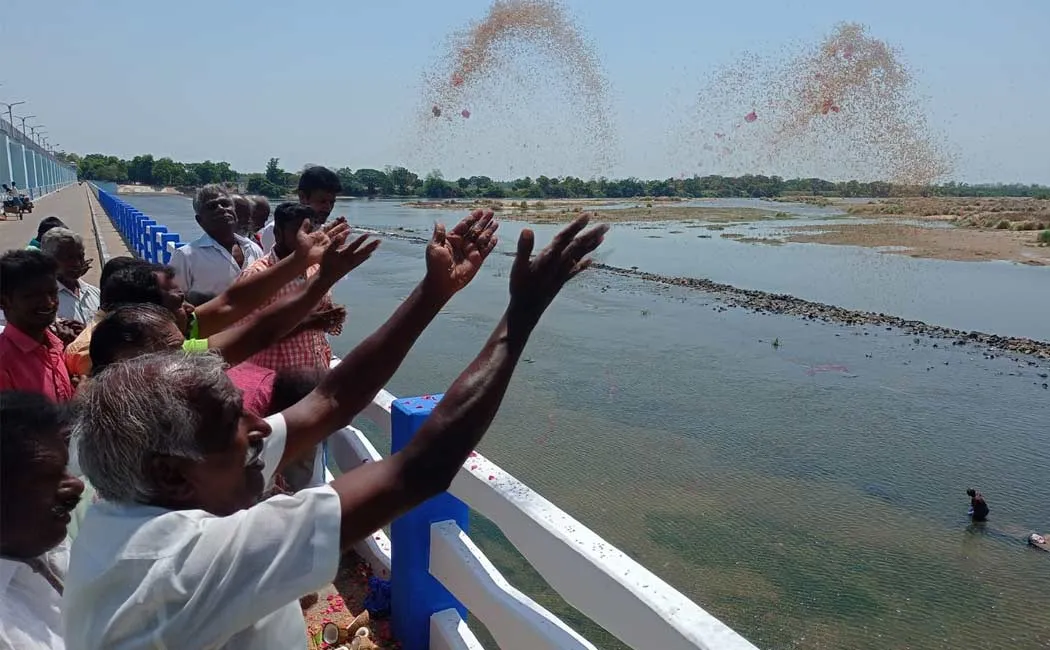 cauvery water arrived mukkombu