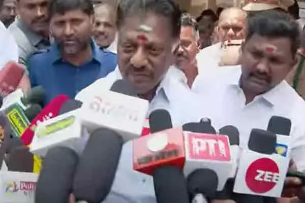 o'panneerselvam talk about bjp aiadmk alliance