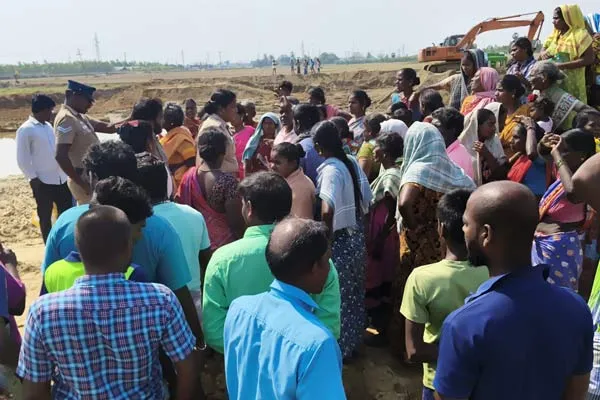 Public alleges that Panchami is grabbing land and running a sand quarry