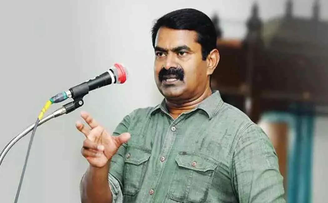 Seeman introduced the candidate in the Erode by-election for ntk