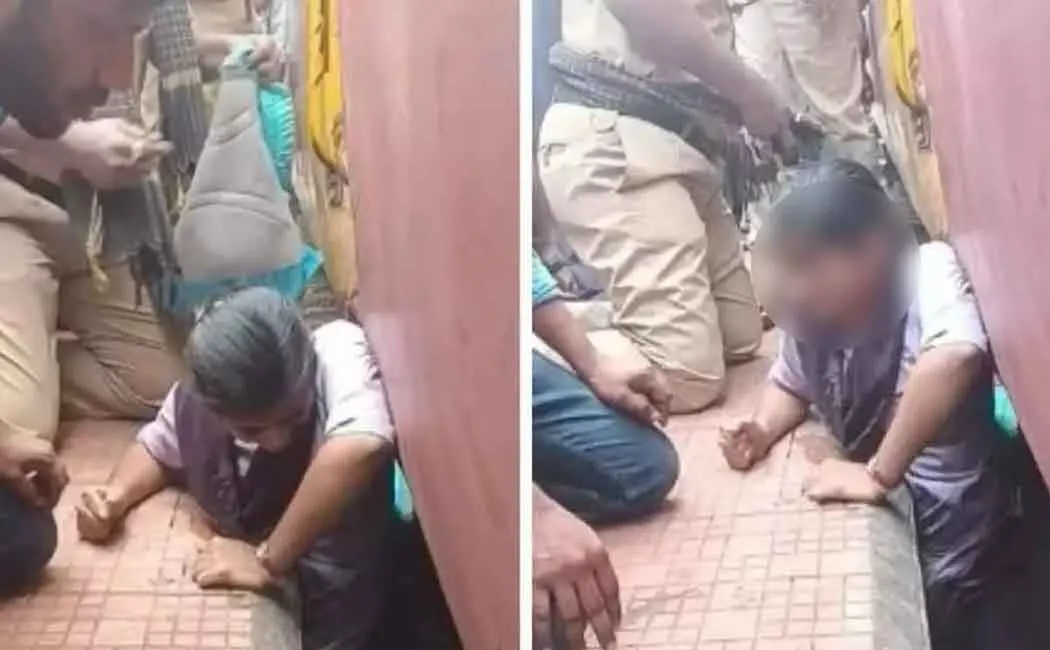 Student trapped between train and platform; Disastrous on deboard