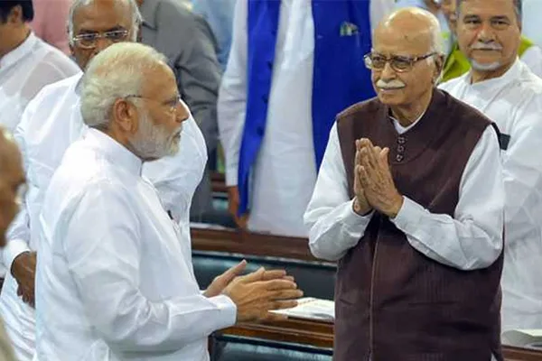 advani said ramar choose modi to buld a ramar temple in ayothya 