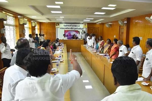 councillor themselves have raised condemn against Sankarankovil chairman 
