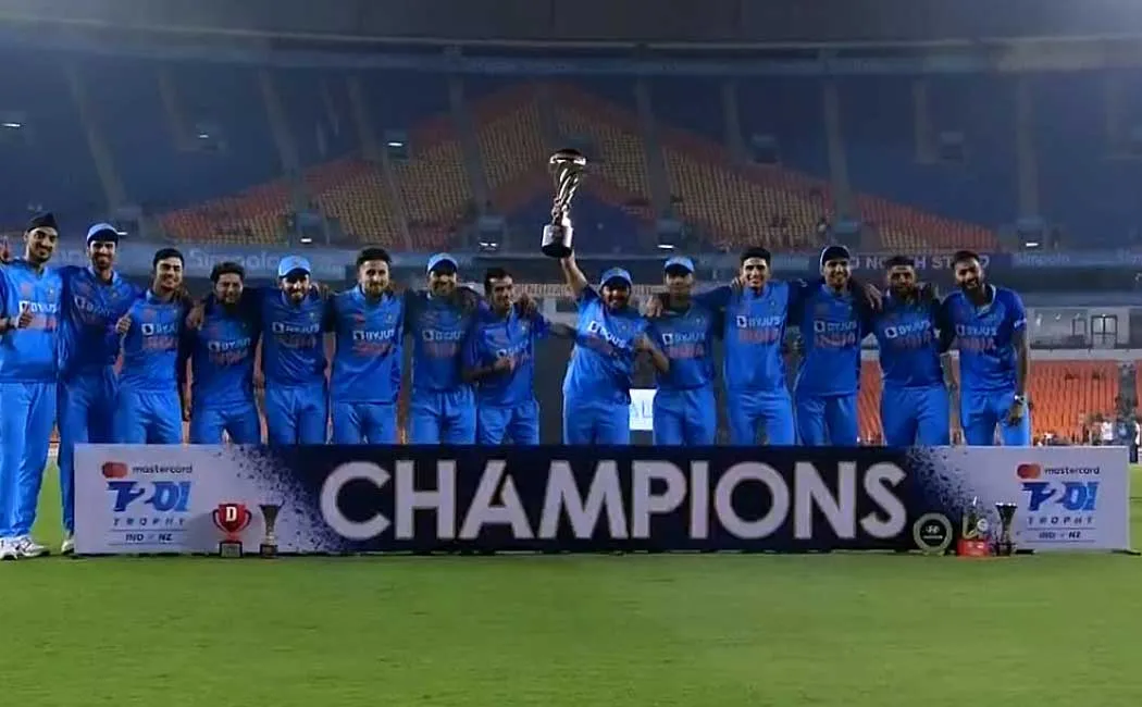 Gill joins Virat's record list; India win third T20I vs newzealand
