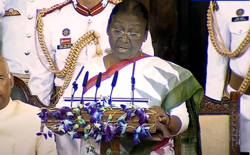 Draupadi Murmu took charge as the new President