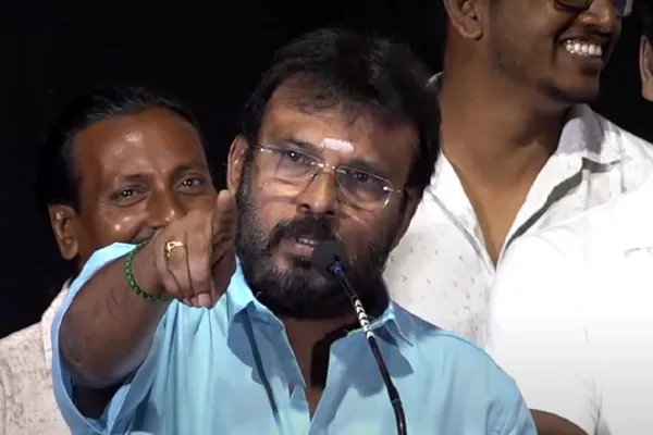 perarasu angry on emi movie event
