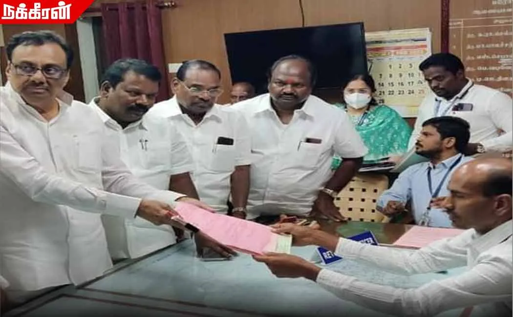 DMK candidate Elangovan filed his nomination