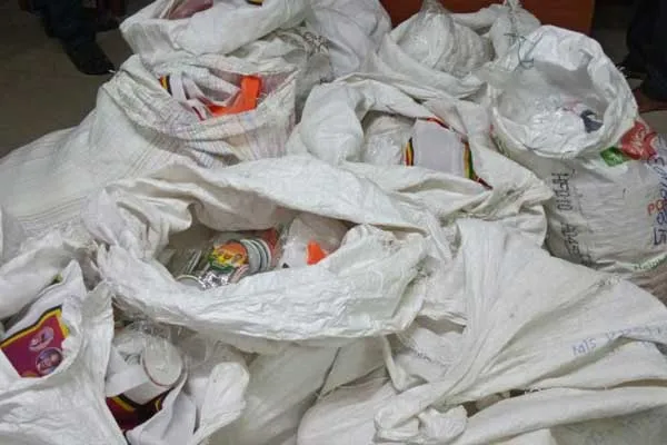  BJP logo and gifts worth around 10 lakhs were confiscated