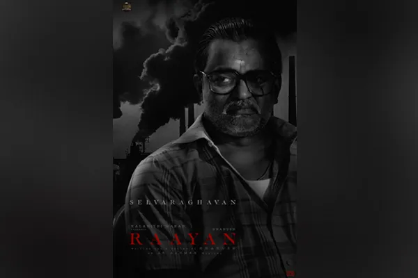 selvaraghavan look from dhanush 50 raayan movie 