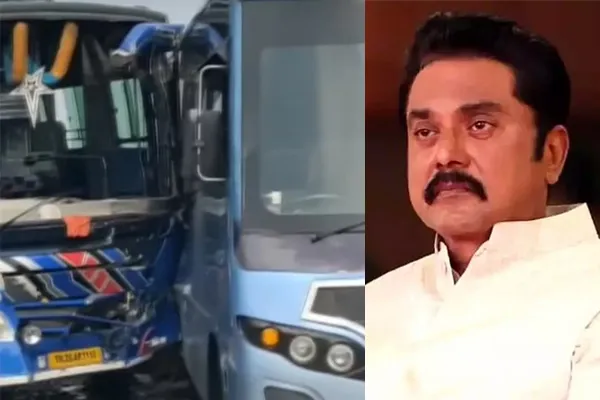 sarathkumar caravan accident 