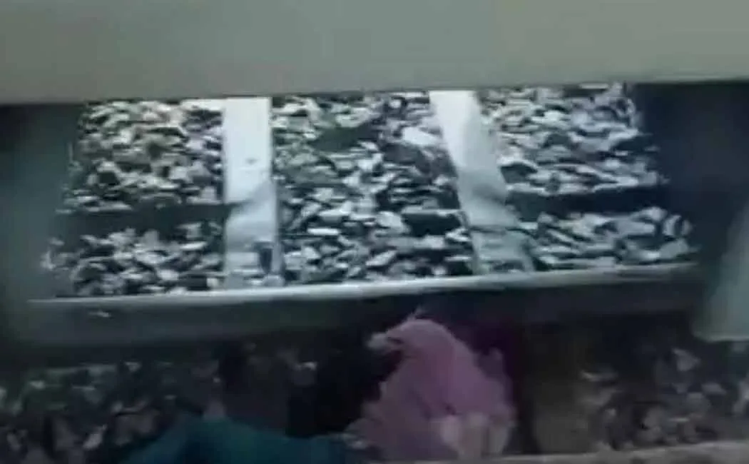 The young man went down to fetch water; Caught on the rail, fingers severed