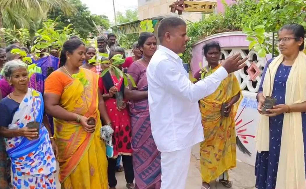 Panchayat president who has been making green revolution for 5 years