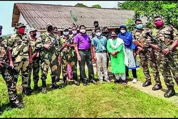 polling booth set up for a single voter in Arunachal Pradesh