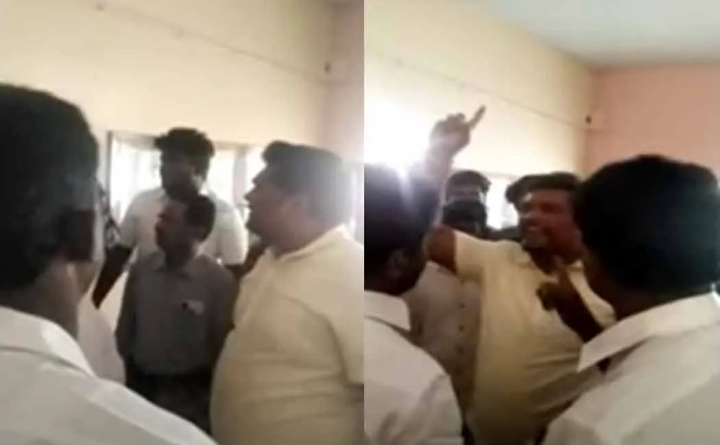 Professor who spoke in Nellai tamil language; Attacking parents
