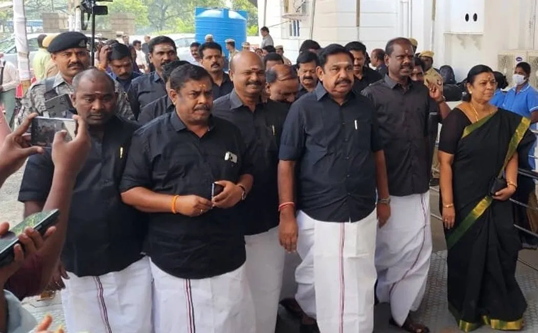 eps entry tamilnadu Assembly  black shirt