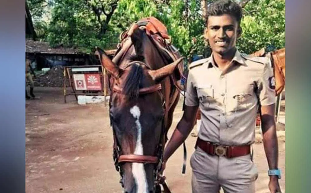 Fellow policemen provide financial assistance policeman's family who lost their son