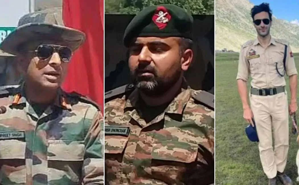3 army officers passed away in kashmir