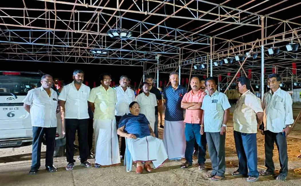Preparations for the DMK triennial ceremony are going on full swing in Vellore