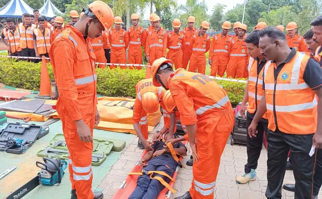 Rehearsal program of Tamil Nadu disaster recovery team