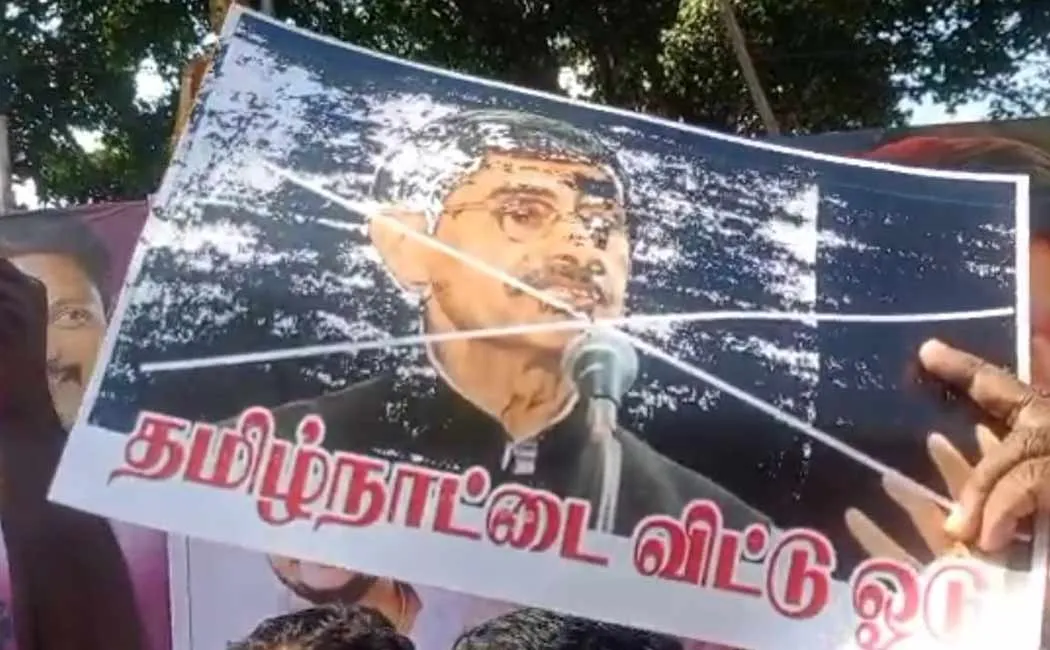 struggle against Tamil Nadu Governor RN Ravi in Puducherry too