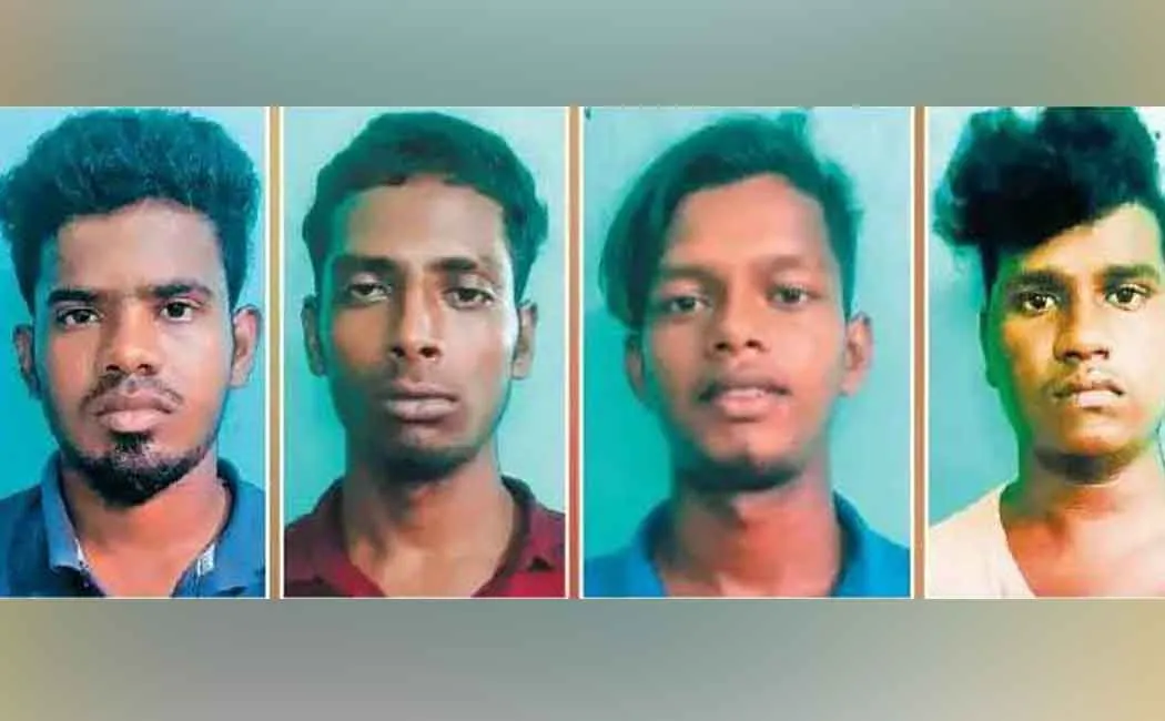 4 people, including a college student, were arrested in the  old lady case