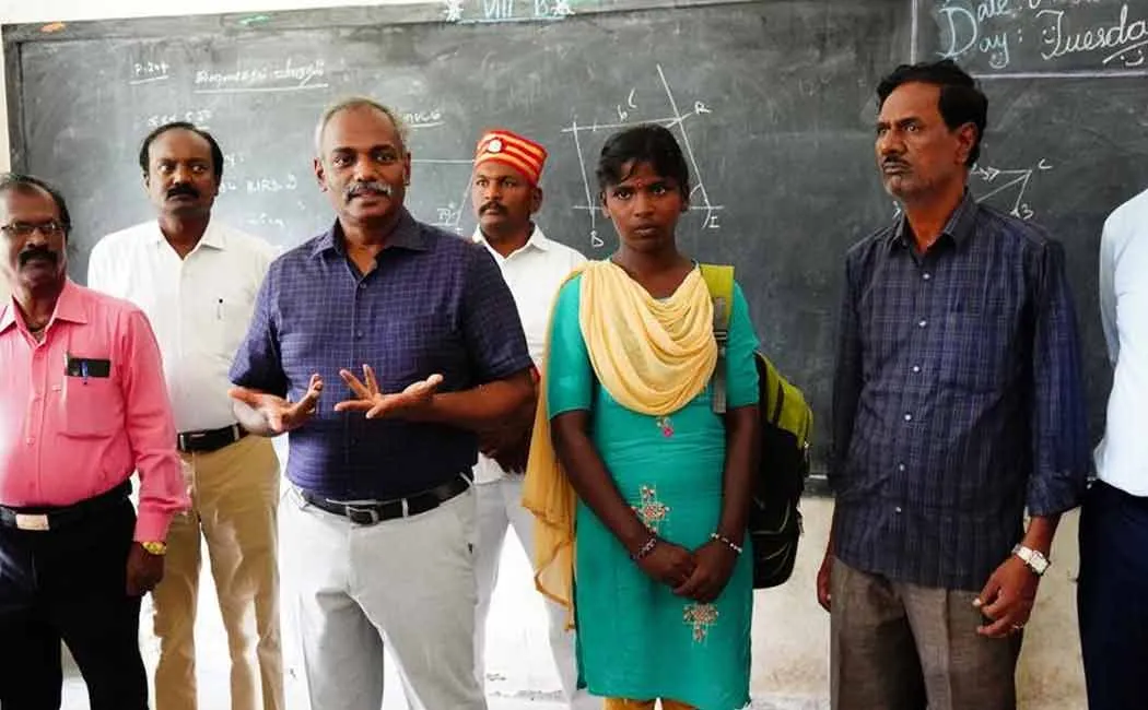 collector brought the dropout students to school in his car