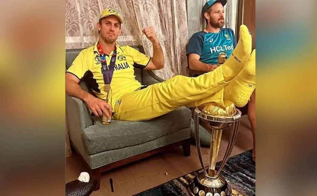 Complaint against  Mitchell Marsh at Uttar Pradesh Police Station