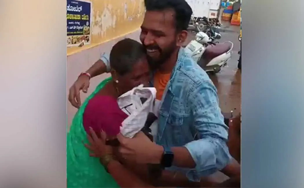  son pleasant surprise to the mother in karnataka