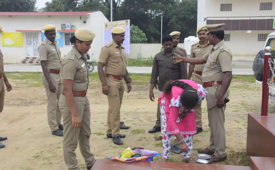 fishermen who were kept away from the town struggle at the district collector's office