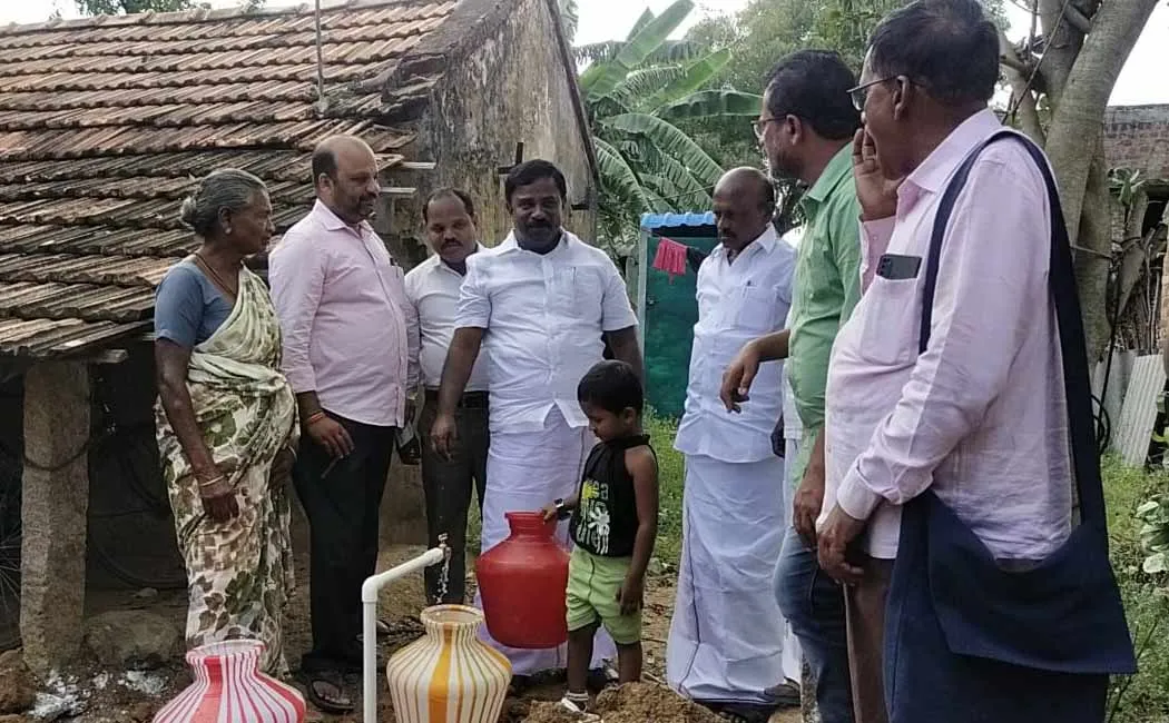 New piped water supply to eraiyur village