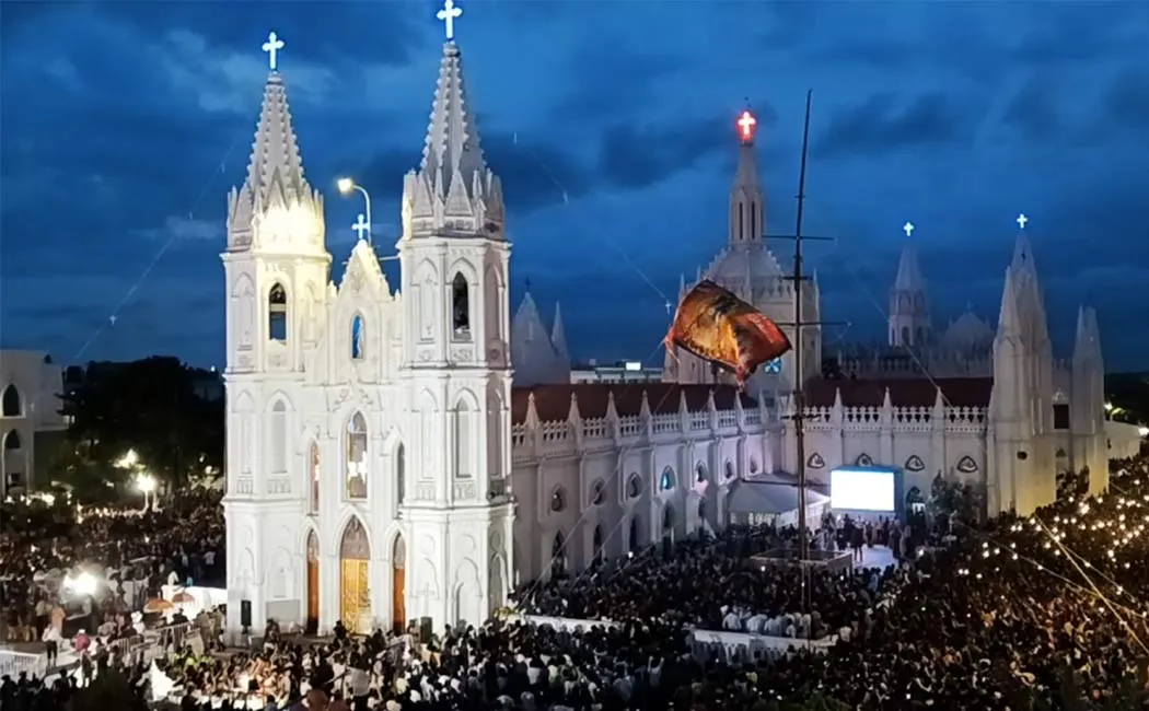  Velankanni Matha Temple flag hoisting begins with a bang