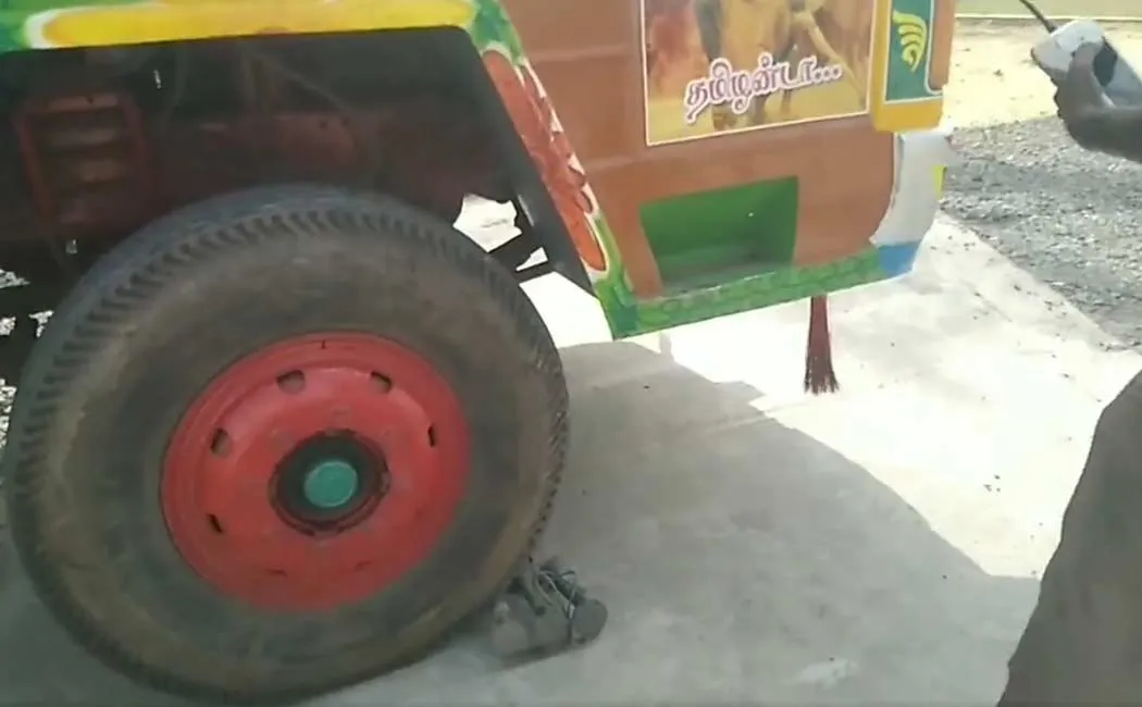 Punishment given  police  lorry driver who disturbed the public