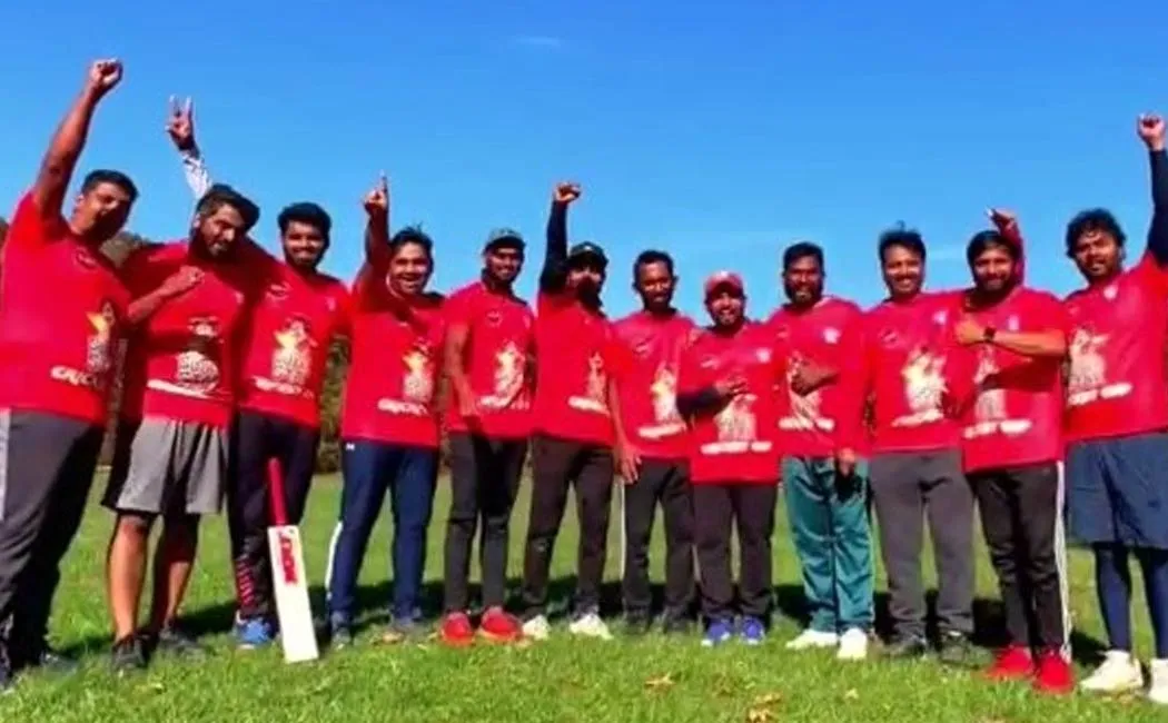 Rajini birthday fans organized a cricket match America win by baba team