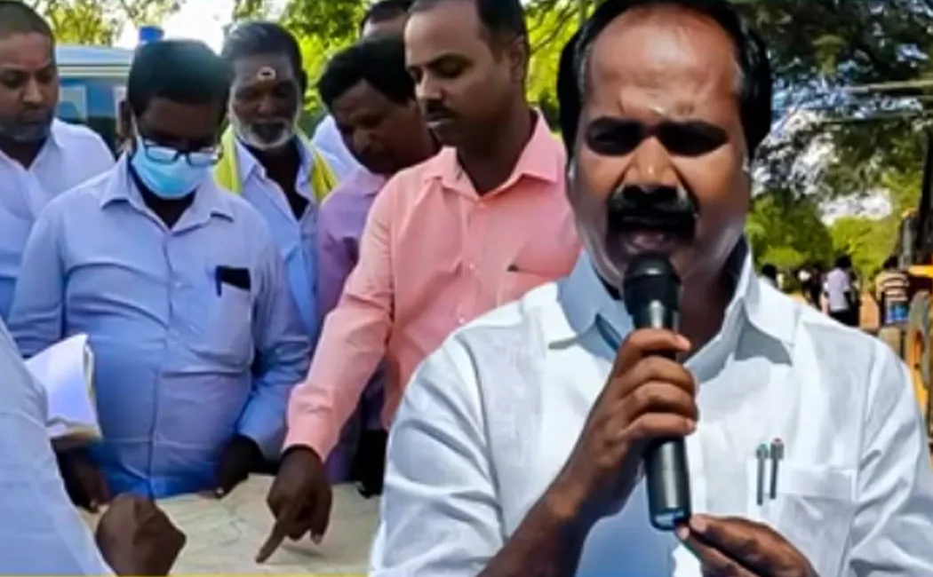 Minister Meyyanathan fulfilled the demand of kuzhamangalam village people 