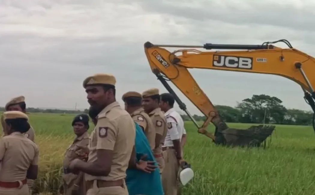 tension as hundreds policemen deployed villages to acquire land NLC