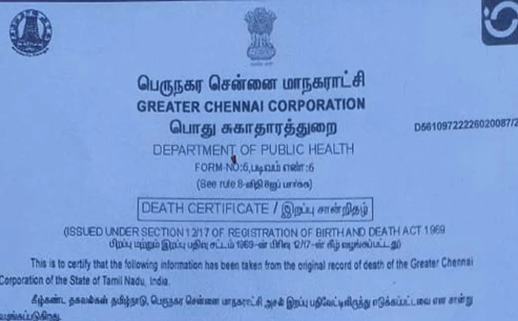 Grandmother falsely claims her grandson passed away and obtains certificate