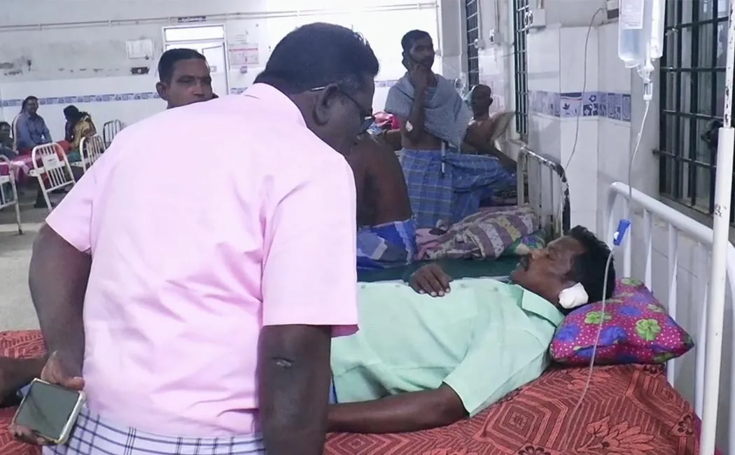 Seven people have been hospitalized due to the clash between DMK and BJP nagapattinam