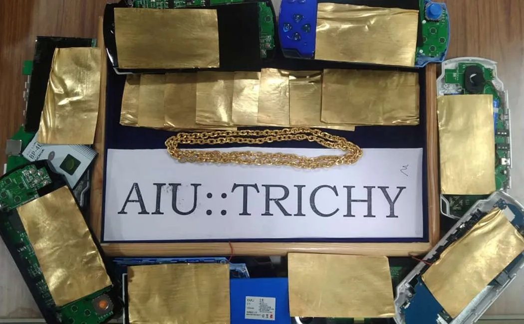 One kg smuggled gold caught Trichy airport