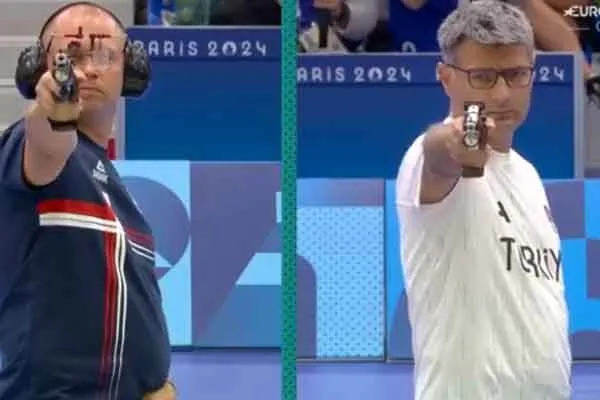Olympic Turkish player Yusuf Dikec  body language attracted many people