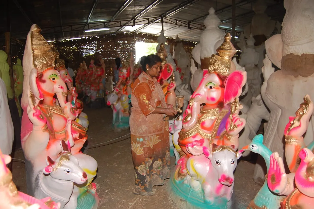 Ganesha statue production