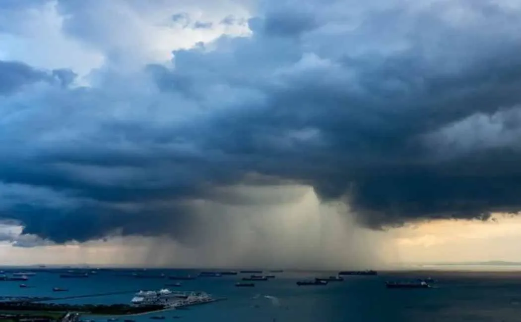 Cloudburst in Pamban - Heavy rain in three hours