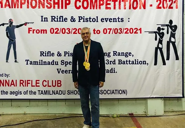 GOLD MEDAL ACTOR AJITHKUMAR IN CHENNAI 