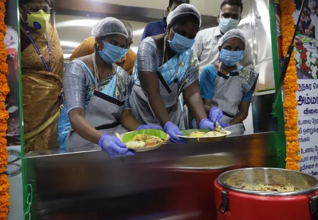 CHENNAI CORPORATION AMMA MOBILE RESTAURANTS CM PALANISAMY  