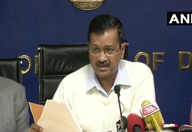 DELHI CM ARVIND KEJRIWAL PRESS MEET 